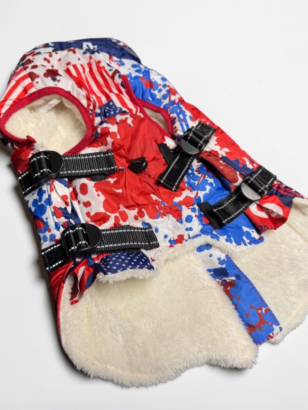 Dogcheer Patriotic Dog Coat w/ Harness Medium 🇺🇸🐾 - Picture 11 of 16